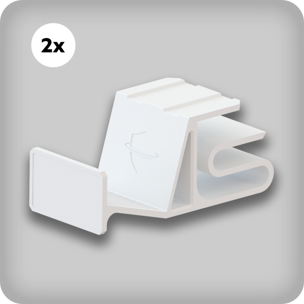 MG Shelf Clamp White Max (2 Pieces)