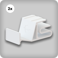 MG Shelf Clamp White Max (2 Pieces)