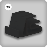 MG Shelf Clamp Black Slim (2 Pieces)