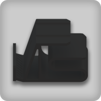 MG Shelf Clamp Black Slim (2 Pieces)