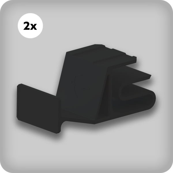 MG Shelf Clamp Black Max (2 Pieces)