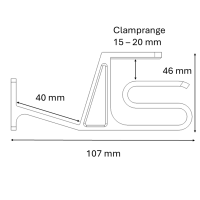 MG Shelf Clamp Pink Max