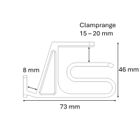 MG Shelf Clamp Green Slim