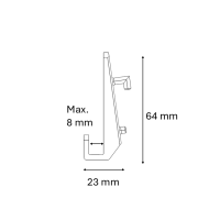 MG Hook White Slim (3 pieces)