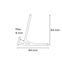 MG Stand White Slim (3 pieces)