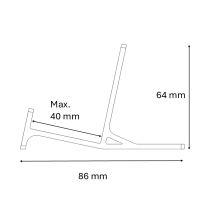 MG Stand Black Max (3 pieces)