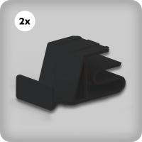 MG Shelf Clamp Black Classic (2 Pieces)