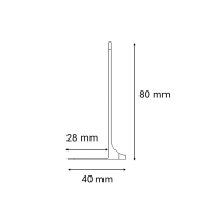 MG Bookend Alabaster White (2 Pieces)