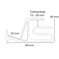 MG Shelf Clamp Pink Classic